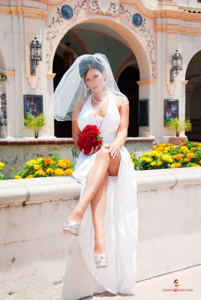 Denise Milani Runaway Bride Pic