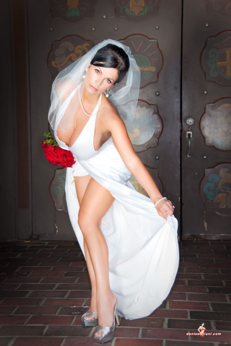 Denise Milani Runaway Bride Pic